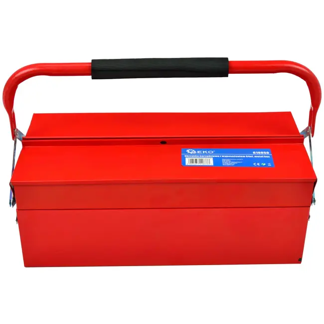 GEKO Cantilever gereedschapskist - 64-delige set - Stalen constructie - Drie compartimenten - Draagbaar ontwerp