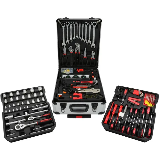 GEKO Gereedschapsset - 187-delig - Chroom Vanadium - Handige Koffer - Inclusief Ratel en Sleutels