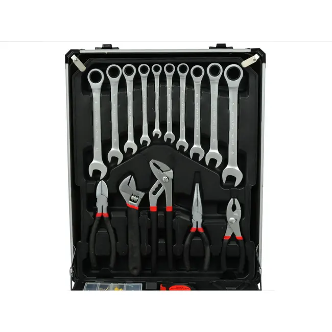 GEKO Gereedschapsset - 187-delig - Chroom Vanadium - Handige Koffer - Inclusief Ratel en Sleutels