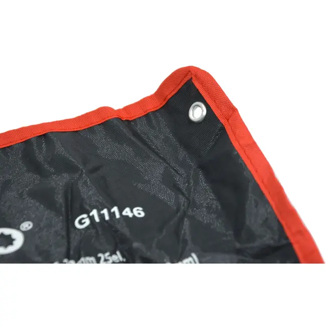 GEKO Combinatiesleutelset - Gepolijst - 6-32 mm - 25-delig - Inclusief opbergtas