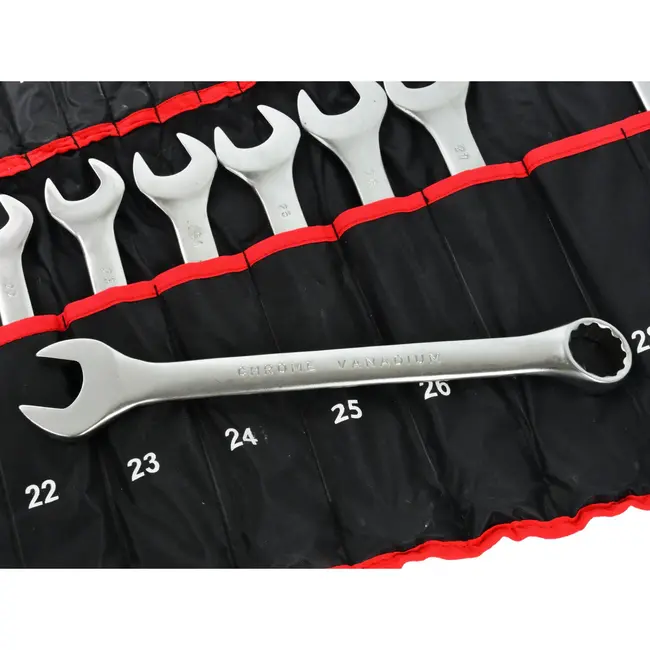 GEKO Combinatiesleutelset - Satin Finish - 25-delig - 6-32 mm - Inclusief opbergtas