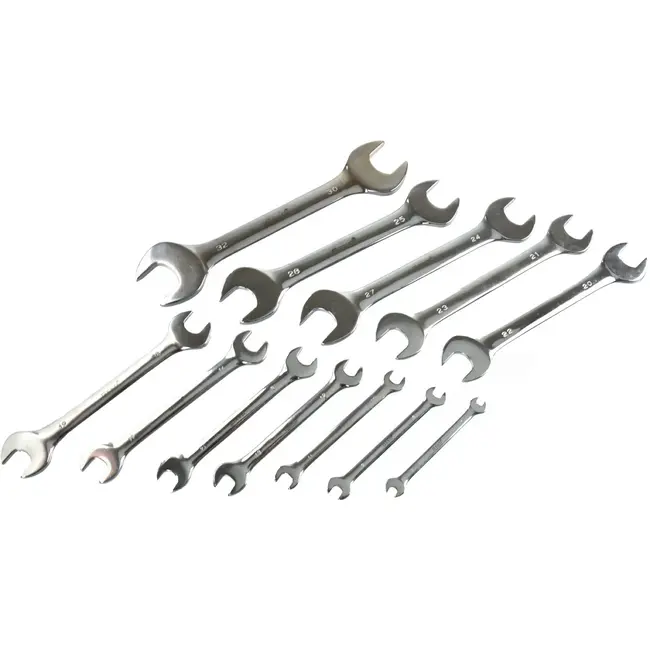 GEKO Open end steeksleutelset - 12-delig - 6-32 mm - met opbergrek