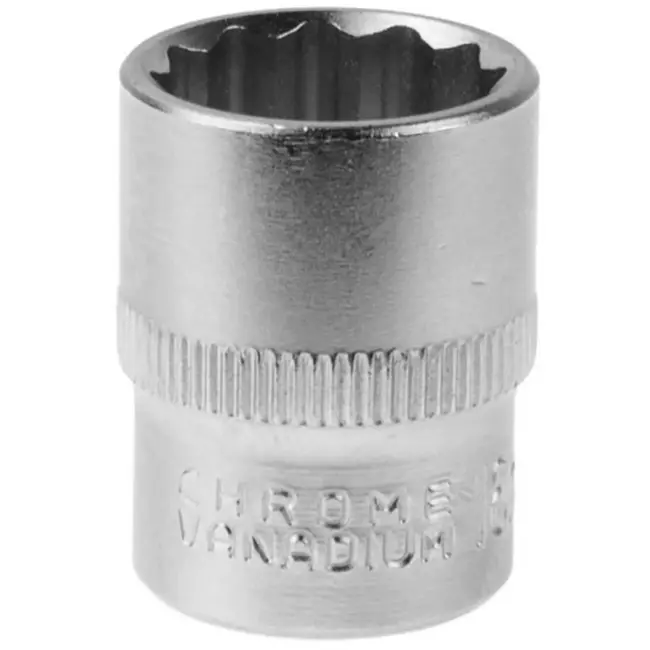 GEKO Metric dopsleutel - 18 mm - 12-punts - Chroom Vanadium - 1/2 inch aansluiting