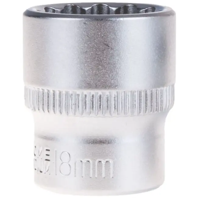 GEKO Metric dopsleutel - 18 mm - 12-punts - chroom vanadium staal