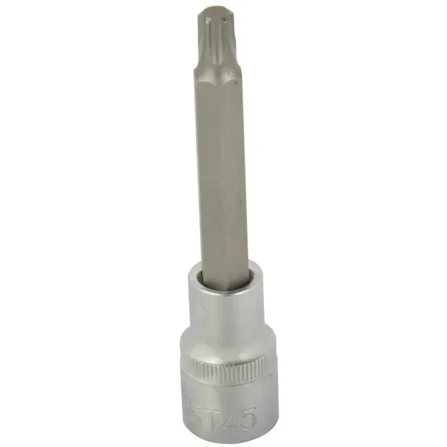 GEKO Torx bitdop - 100mm - T45 - CrV staal - 1/2 inch aansluiting