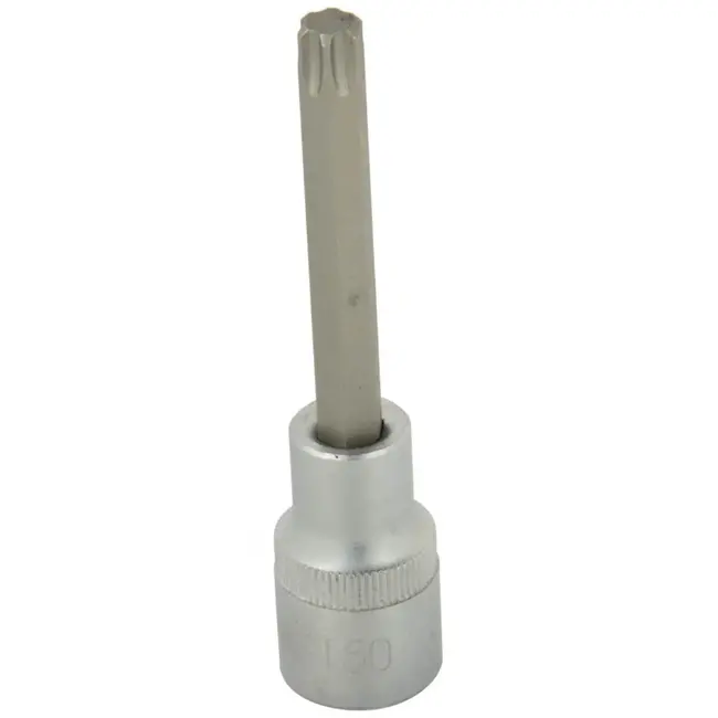 GEKO Torx bitdop - T50 - 100 mm - Chroom Vanadium - Voor ster- en Torx-schroeven