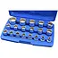 GEKO Dopsleutelset - 19-delig - 8-32 mm - Duurzaam Chroom Vanadium - Geschikt voor 6 en 12 punt inserts