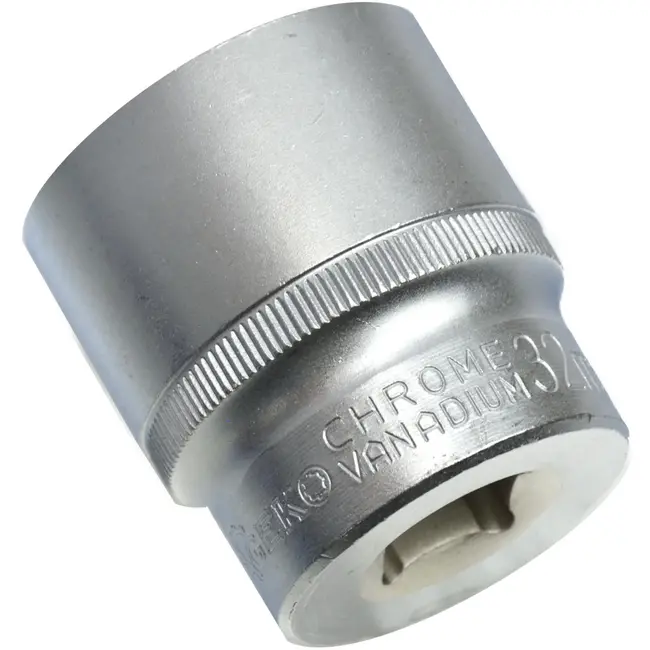 GEKO Dopsleutelset - 19-delig - 8-32 mm - Duurzaam Chroom Vanadium - Geschikt voor 6 en 12 punt inserts