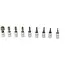 GEKO 9-delige Torx Dopsleutelset - CrV Staal - T10-T60 - Inclusief RVS Rail