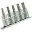GEKO 5-delige Torx Dopsleutelset - CrV Staal - 3/8" Aandrijving - T25-T50
