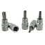 GEKO 5-delige Torx Dopsleutelset - CrV Staal - 3/8" Aandrijving - T25-T50
