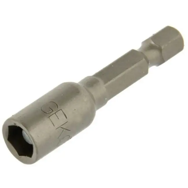 GEKO Magnetische schroefbit - 7 mm hex - 48 mm - legeringsstaal