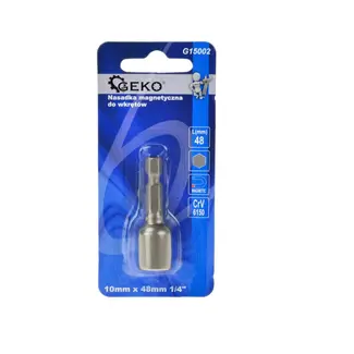 GEKO Magnetische schroefbit - 10 mm hex - 48 mm - legerstaal