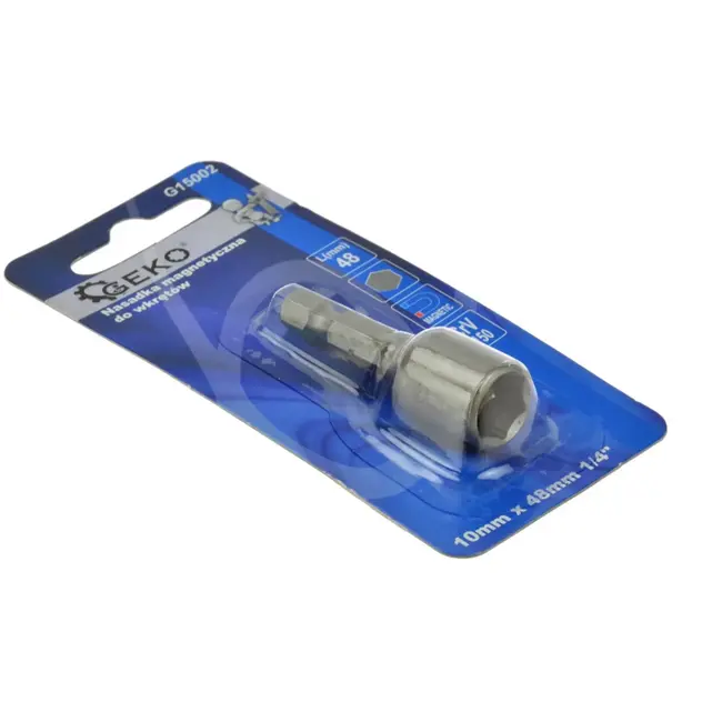 GEKO Magnetische schroefbit - 10 mm hex - 48 mm - legerstaal