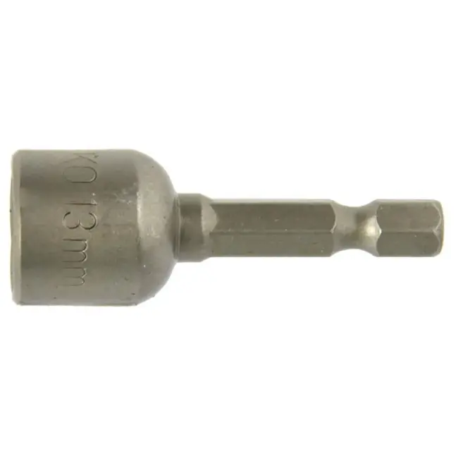 GEKO Magnetische schroefbit - 13 mm hex - 48 mm - legerstaal