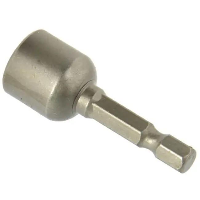 GEKO Magnetische schroefbit - 13 mm hex - 48 mm - legerstaal