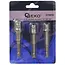 GEKO Socket adapter set - veelzijdige maten - chroom-vanadium staal - 3 stuks