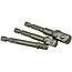 GEKO Socket adapter set - veelzijdige maten - chroom-vanadium staal - 3 stuks