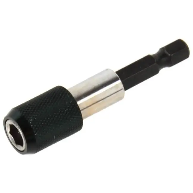 GEKO Magnetische bithouder - 60 mm - met vergrendelmechanisme - roestvrij staal