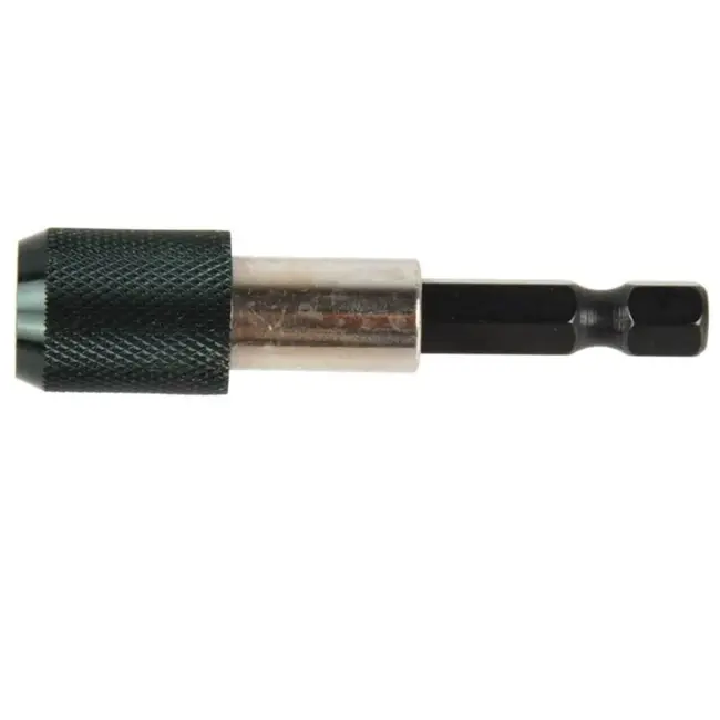 GEKO Magnetische bithouder - 60 mm - met vergrendelmechanisme - roestvrij staal