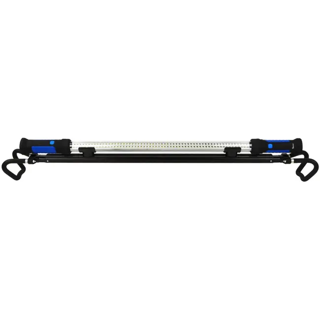 GEKO Oplaadbare LED-werklicht - Telescopisch - 120 LED - Waterbestendig - 1,2-1,9 m