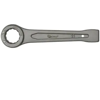 GEKO Ringsteeksleutel - 21mm - Voor zwaar werk - Chroom-vanadium staal