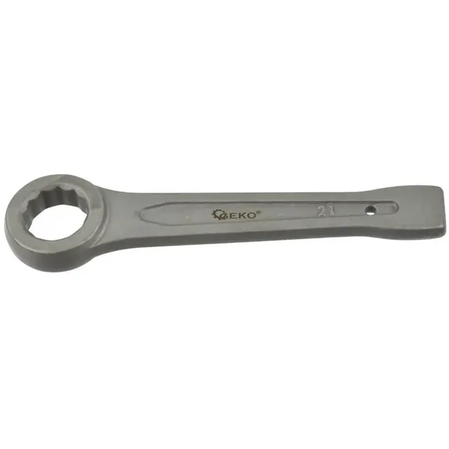 GEKO Ringsteeksleutel - 21mm - Voor zwaar werk - Chroom-vanadium staal