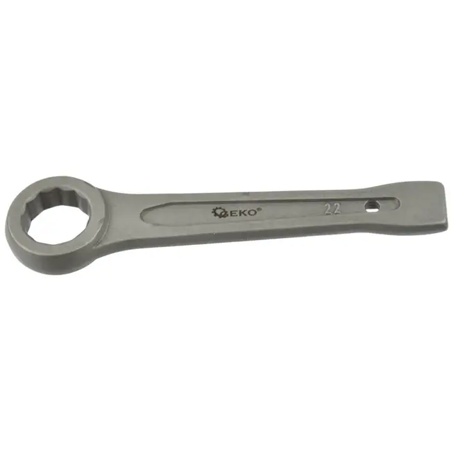 GEKO Ringmoersleutel - 22mm - Slagvast - Chroom-vanadium - Zware klussen