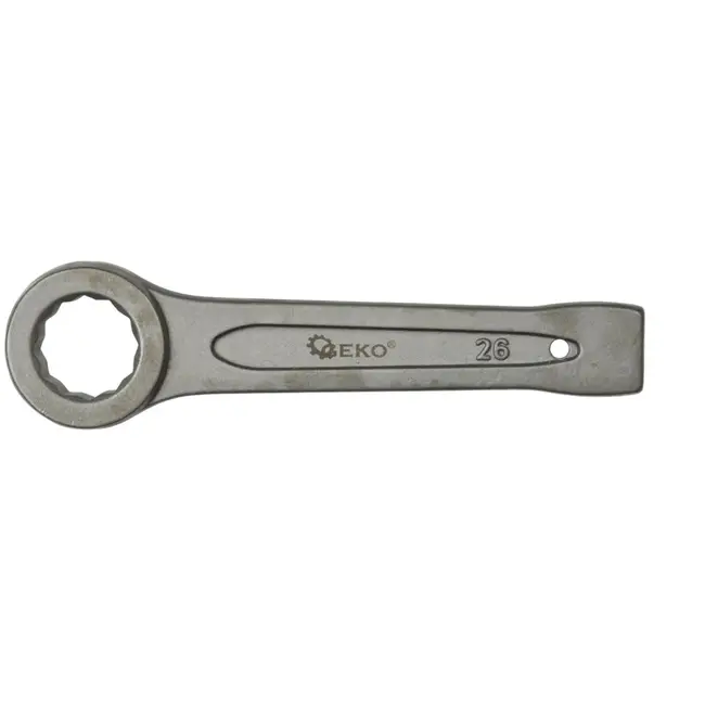 GEKO Ring Slogging Steeksleutel - 26mm - Voor Zwaar Werk - Chroom-Vanadium Staal