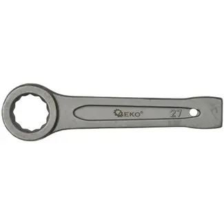 GEKO Ring Slogging Steeksleutel - 27mm - Voor Zwaar Werk - Chroom-Vanadium Staal