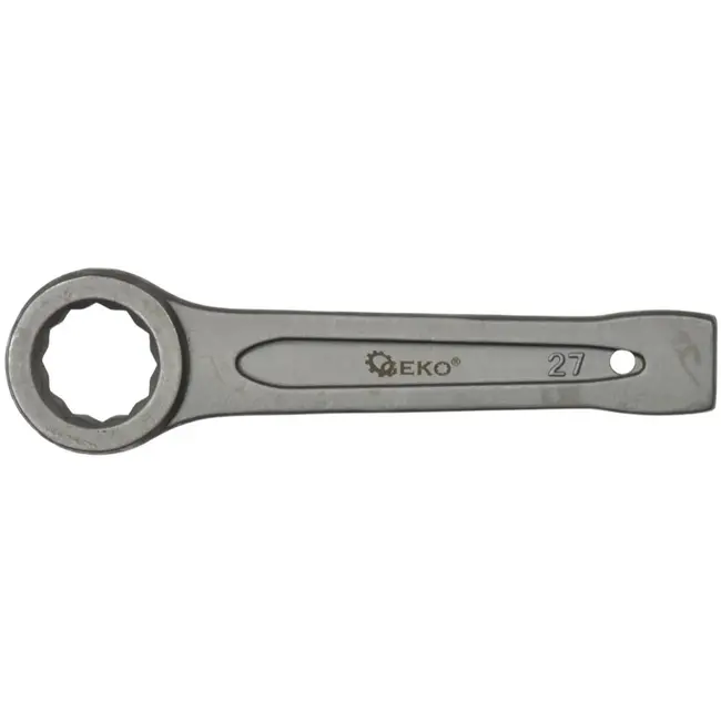 GEKO Ring Slogging Steeksleutel - 27mm - Voor Zwaar Werk - Chroom-Vanadium Staal