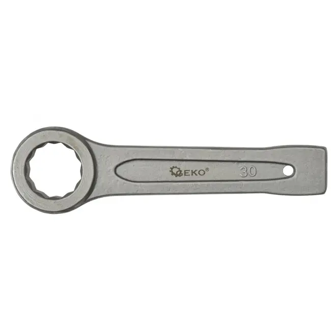 GEKO Ring Slogging Steeksleutel - 30mm - Voor Zwaar Werk - Chroom-Vanadium Staal