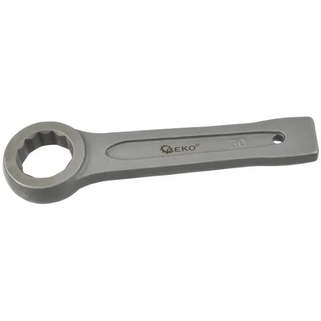 GEKO Ring Slogging Steeksleutel - 30mm - Voor Zwaar Werk - Chroom-Vanadium Staal