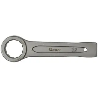 GEKO Ring Slogging Steeksleutel - 32mm - Heavy Duty - Chroom-Vanadium Staal