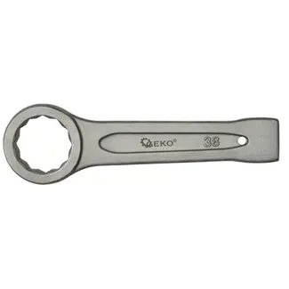 GEKO Ringsteeksleutel - 38mm - Zware constructie - Chroom-vanadium staal - 12-punts ontwerp