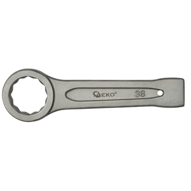 GEKO Ringsteeksleutel - 38mm - Zware constructie - Chroom-vanadium staal - 12-punts ontwerp