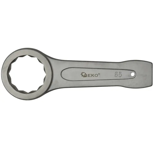 GEKO Ringmoersleutel - 65mm - 12-punts - Chroom-vanadium - Voor zwaar werk