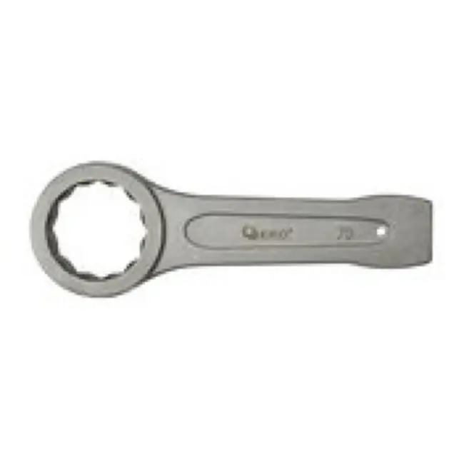 GEKO Ring Slogging Steeksleutel - 70mm - Robuust Chroom-Vanadium - 12-punts Design