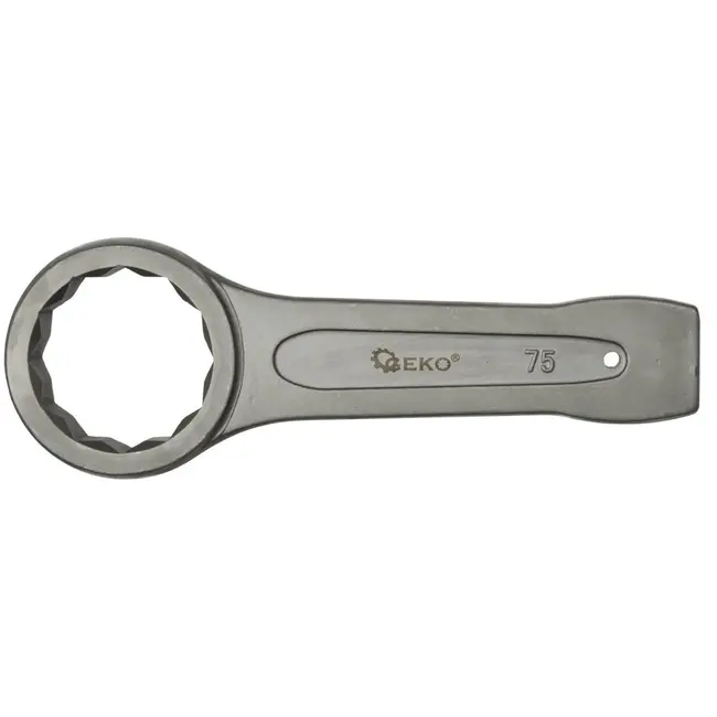 GEKO Ring Slogging Sleutel - 75mm - Voor Zwaar Werk - Chroom-Vanadium Staal