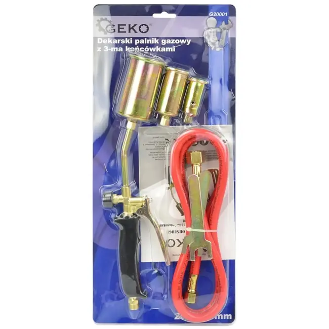 GEKO Driekoppige brander - 20 kW - 25-35-50 mm - 1,5 m slang - 1850°C