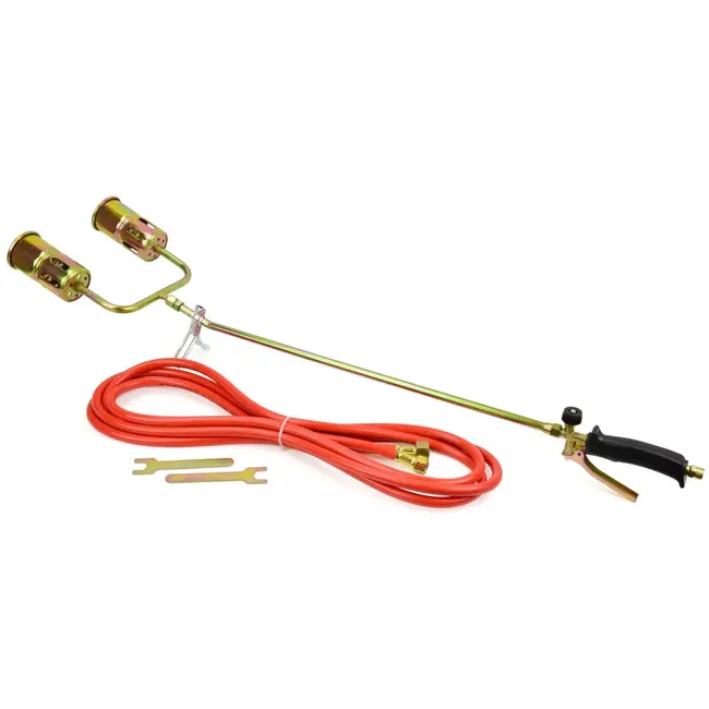 GEKO Dubbele brander verwarmingsbrander - 58 kW - 85 cm - 1850°C - 5 m slang
