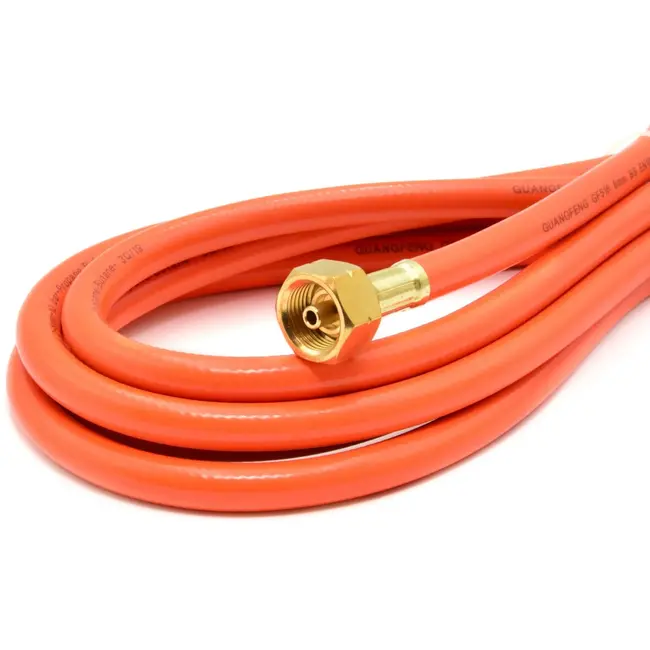 GEKO Gasslang met koppelingen - 5 meter - Flexibel en duurzaam