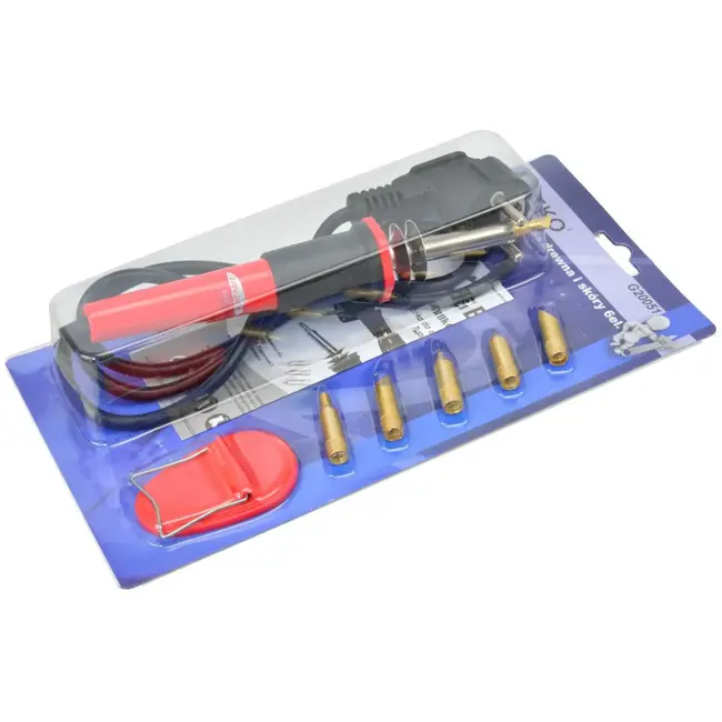 GEKO Soldeerbout - Houtbranden & Graveren - 5 Verwisselbare Tips - 30W - 275°C