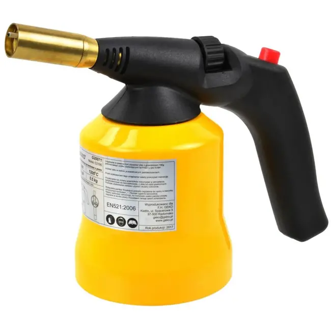 GEKO Blowtorch - Metalen behuizing - Vlamregeling - Piezo-ontsteking