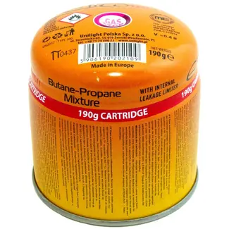 GEKO Butaan Gas Cartridge - Zelfsluitende Klep - Versterkte Basis - 190g