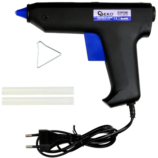GEKO Lijmpistool 80W - Snel Verwarmend - Inclusief 2 Lijmsticks - 11mm