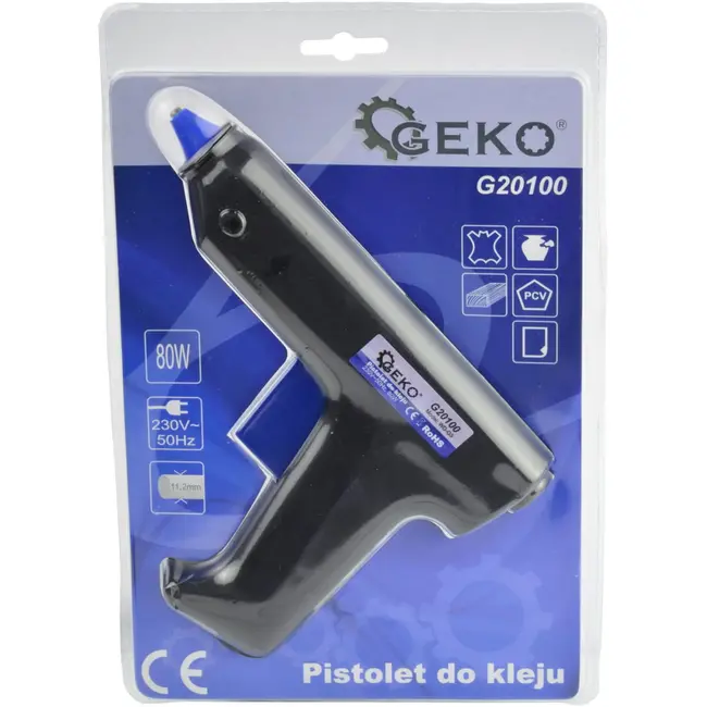 GEKO Lijmpistool 80W - Snel Verwarmend - Inclusief 2 Lijmsticks - 11mm
