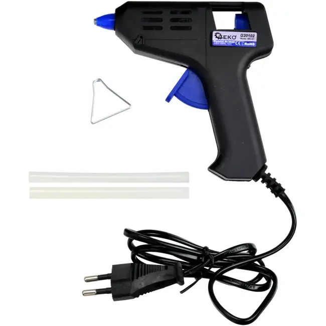 GEKO Lichtgewicht lijmpistool - 15W - 7 mm sticks - Snel opwarmen - Inclusief 2 lijmsticks
