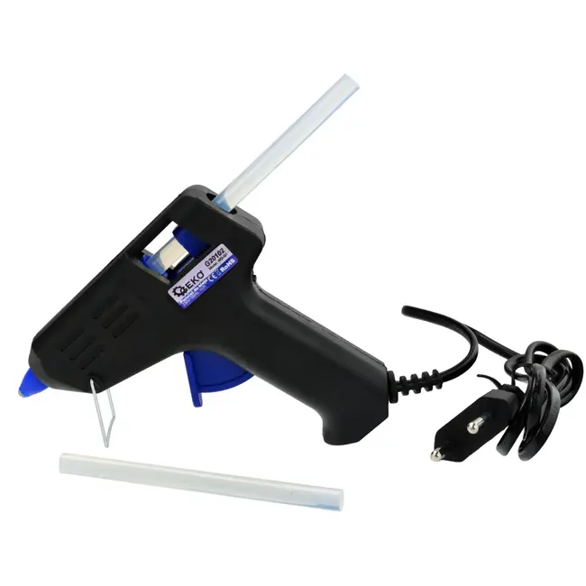 GEKO Lichtgewicht lijmpistool - 15W - 7 mm sticks - Snel opwarmen - Inclusief 2 lijmsticks
