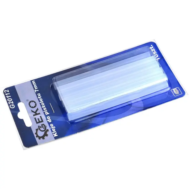 GEKO Transparante lijmsticks - 7 mm diameter - 100 mm lengte - set van 10 stuks